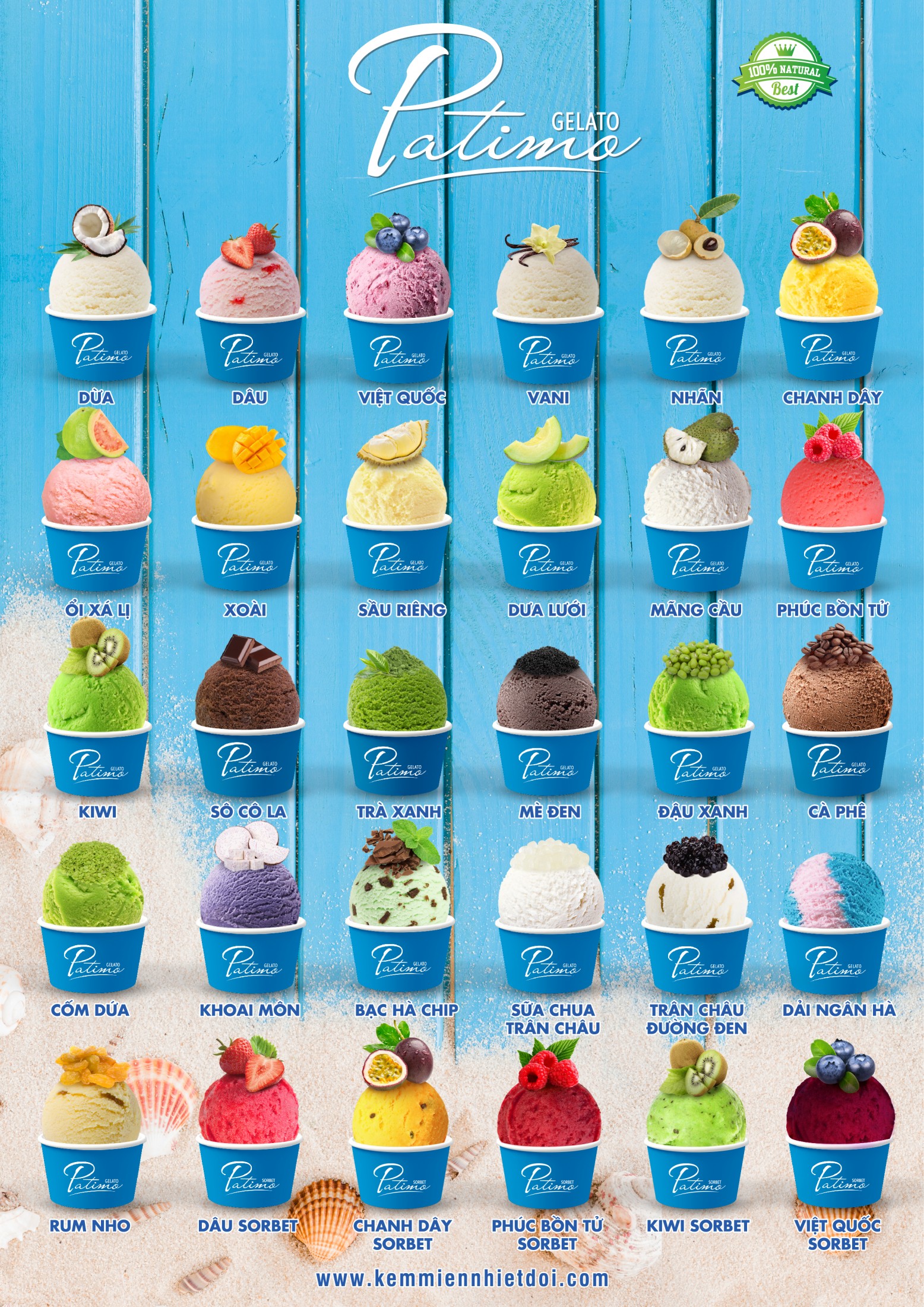 TƯ VẤN MỞ QUÁN KEM Ý TỰ CHỌN PATIMO